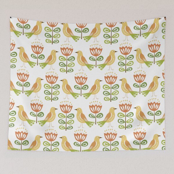 Item preview, Mid-Century Modern Yellow Birds designed and sold by Barbara Pixton.