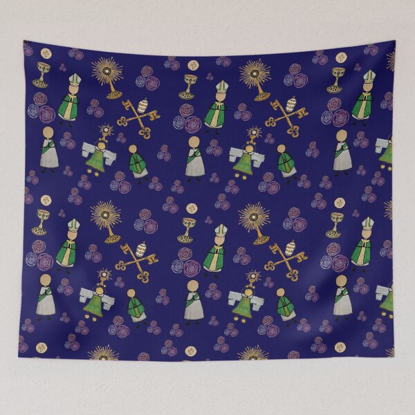 Item preview, Catholic Life - Navy designed and sold by Snowroseblossom.