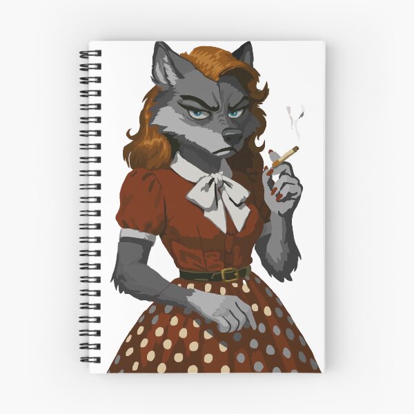 Item preview, Annoyed 50s Wolf Secretary - "I'm Still on break Karl!" designed and sold by KlakkDrawsStuff.