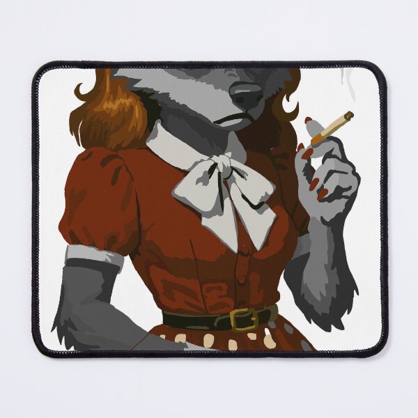 Item preview, Annoyed 50s Wolf Secretary - "I'm Still on break Karl!" designed and sold by KlakkDrawsStuff.