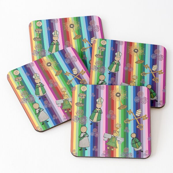 Item preview, Catholic Life - Rainbow Stripes Vertical designed and sold by Snowroseblossom.