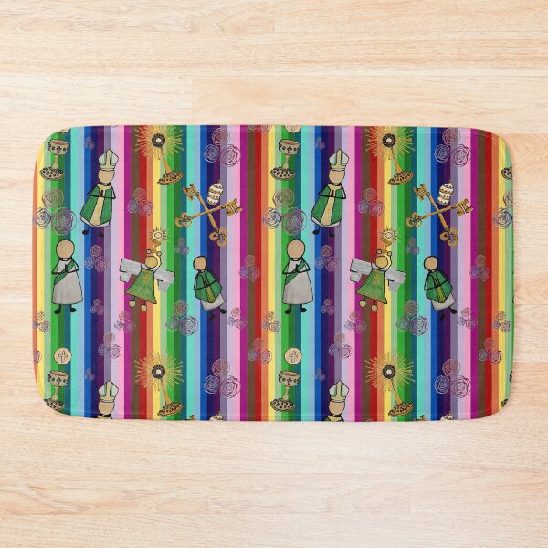 Item preview, Catholic Life - Rainbow Stripes Vertical designed and sold by Snowroseblossom.