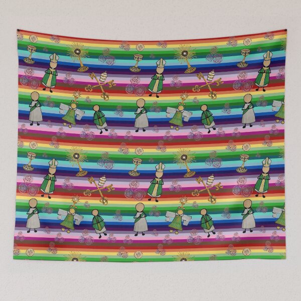 Item preview, Catholic Life - Rainbow Stripes Horizontal designed and sold by Snowroseblossom.