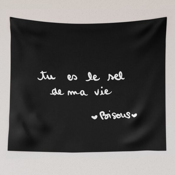 Aperçu de l'œuvre Tu es le sel de ma vie bisous créée et vendue par Le Bureau des Rêves by Lafillequirevaittrop.