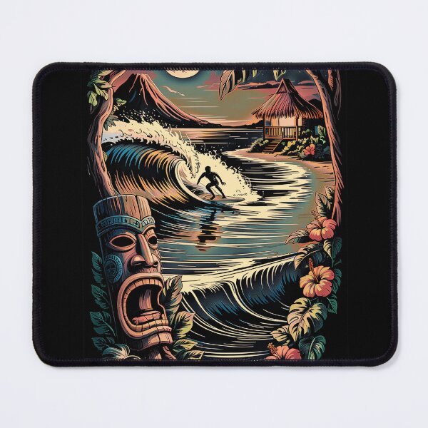 Item preview, Tiki And Surfer designed and sold by sunnthreads.