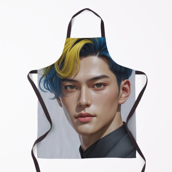 Item preview, Korean man with yellow-blue hair designed and sold by Sergii Davydenko.