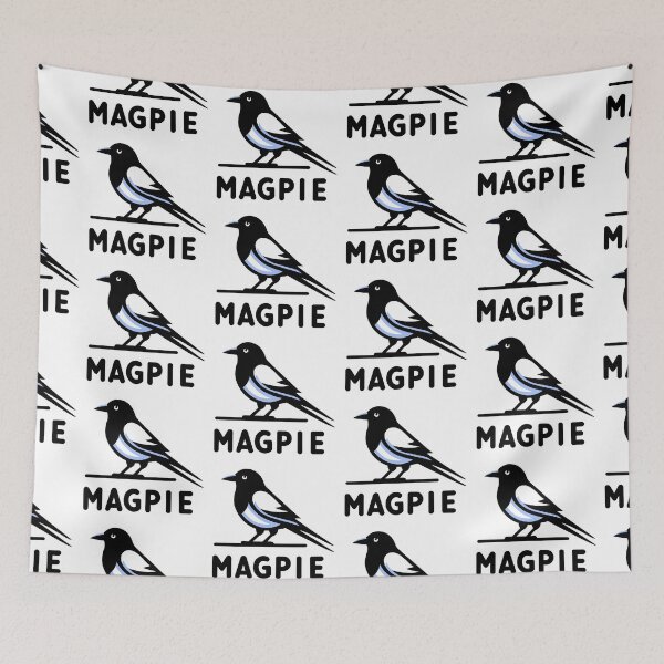 Item preview, Magpie Illustration | Bold Minimalist Bird Design designed and sold by FunnehGacha.