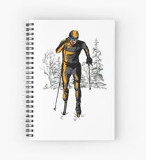 Cross country skiing Spiral Notebook