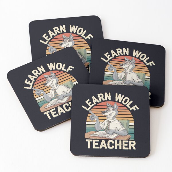 Item preview, Learn Wolf Teacher Retro Classroom Humor designed and sold by Taans-Creation.