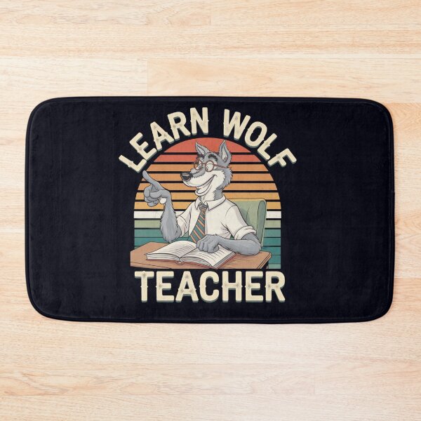 Item preview, Learn Wolf Teacher Retro Classroom Humor designed and sold by Taans-Creation.