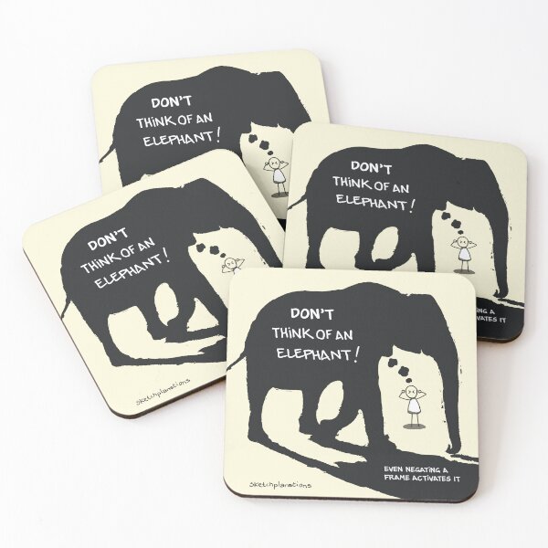 Item preview, Don't Think of an Elephant designed and sold by Sketchplanations.