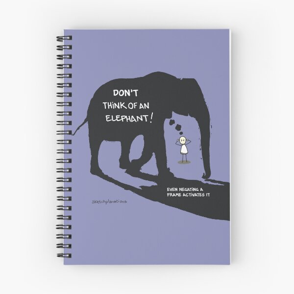 Item preview, Don't Think of an Elephant designed and sold by Sketchplanations.