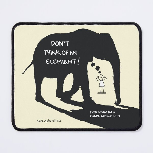 Item preview, Don't Think of an Elephant designed and sold by Sketchplanations.