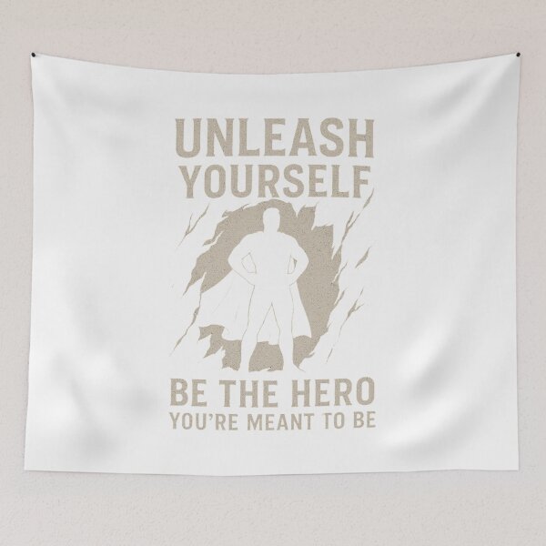 Item preview, Unleash yourself Be the Hero you're meant to be  designed and sold by rebuZZ-Apparels-The Minimalistic Buzz.
