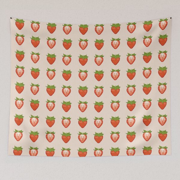 Item preview, Cute Strawberry Summer Pattern designed and sold by Art-of-Rory.