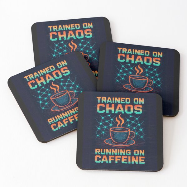 Item preview, Chaos and Caffeine – AI Life Statement Tee designed and sold by Laugh & Rewind .