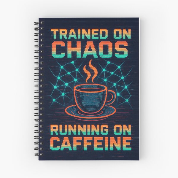 Item preview, Chaos and Caffeine – AI Life Statement Tee designed and sold by Laugh & Rewind .