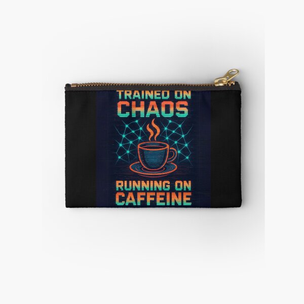 Item preview, Chaos and Caffeine – AI Life Statement Tee designed and sold by Laugh & Rewind .