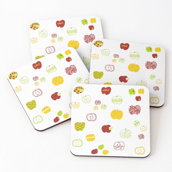 Item preview, Aesthetic Scattered Apple Doodle Drawing designed and sold by amooaaaa.