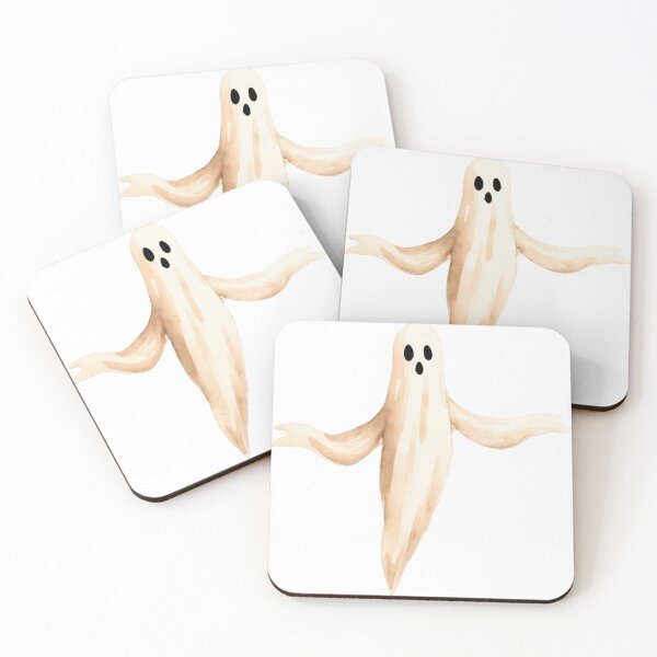 Item preview, Watercolor Illustration of a Ghost with Flowing Body and Open Mouth designed and sold by Creative88Art.