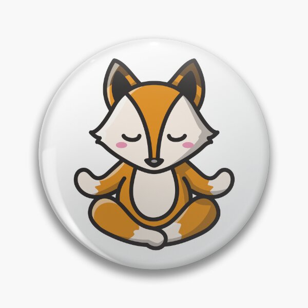 Item preview, Yoga Animal - Renard lotus designed and sold by 1001-Collants.