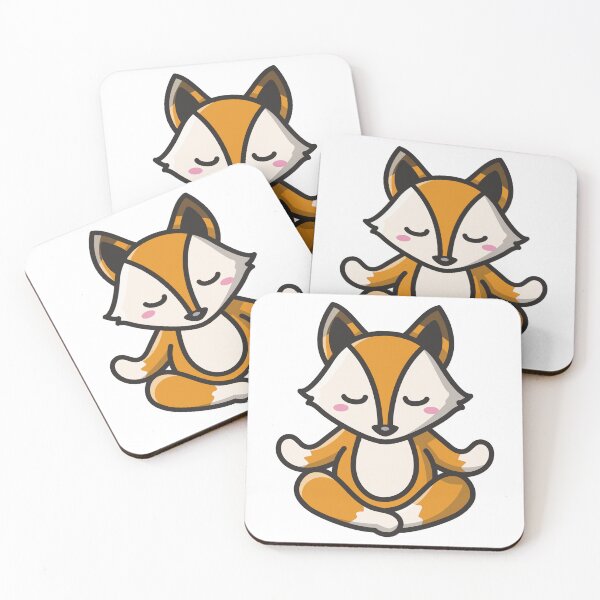 Item preview, Yoga Animal - Renard lotus designed and sold by 1001-Collants.