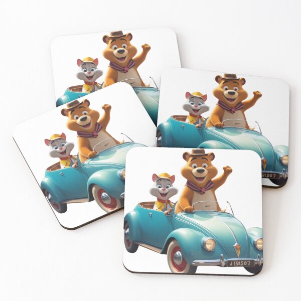 Item preview, "Beary Fast & Furr-ious" – Cartoon Road Trip Legends designed and sold by Artitude Studio.