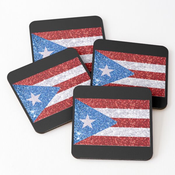 Item preview, Glitter Puerto Rican Flag designed and sold by Claustronautas.