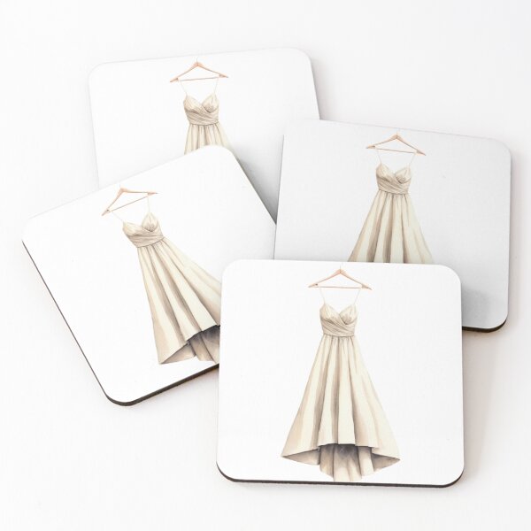 Item preview, Beige Sleeveless High Low Dress with Ruched Bodice on Hanger designed and sold by Creative88Art.