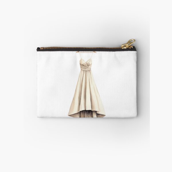 Item preview, Beige Sleeveless High Low Dress with Ruched Bodice on Hanger designed and sold by Creative88Art.