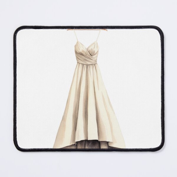 Item preview, Beige Sleeveless High Low Dress with Ruched Bodice on Hanger designed and sold by Creative88Art.
