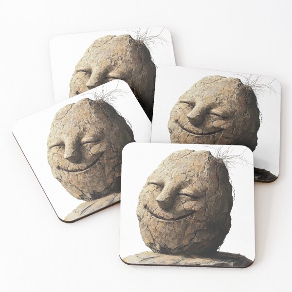 Item preview, Smiling Stone Head designed and sold by MelaDizayn.