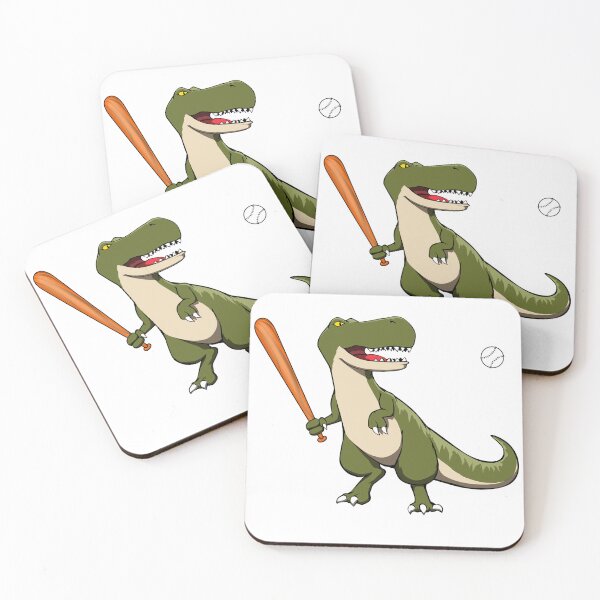 Item preview, Baseball Batter Dinosaur T-rex Design designed and sold by Jaudaux Designs.