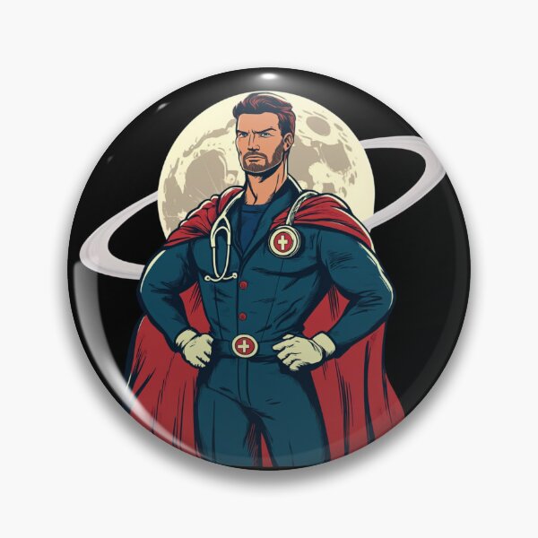 Item preview, Doctor Superhero – Real Heroes Wear Scrubs (Comic Style) designed and sold by MomentumbyOla.