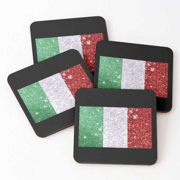 Item preview, Glitter Itlian Flag designed and sold by Claustronautas.