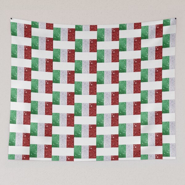 Item preview, Glitter Itlian Flag designed and sold by Claustronautas.