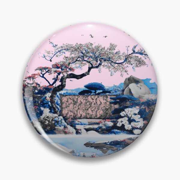 Item preview, A cold japanese garden with various blossom flowers designed and sold by MerryCrown.