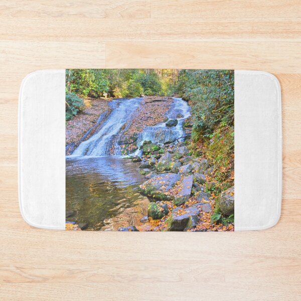 Item preview, Indian Creek Falls At Deep Creek Park North Carolina In Autumn Vertical designed and sold by LisaWootenPhoto.