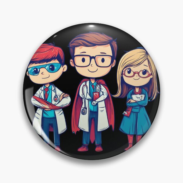 Item preview, Cute Doctor Superheroes – Kids Medical Appreciation Design designed and sold by MomentumbyOla.