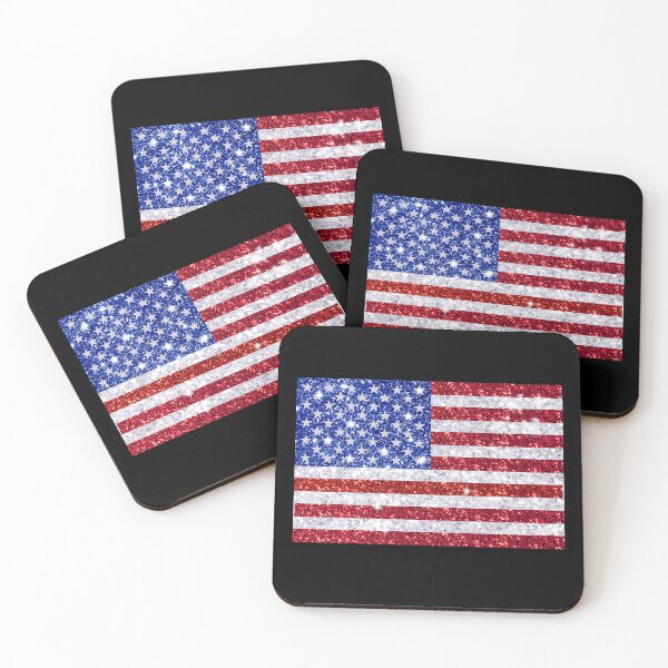 Item preview, Glitter American Flag designed and sold by Claustronautas.