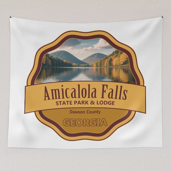 Item preview, Amicalola Falls State Park & Lodge, Dawson County, Georgia designed and sold by Wanderful-roads.