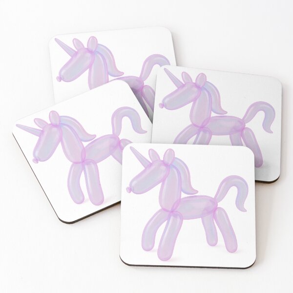 Item preview, Balloon Unicorn in Pastel Pink – Magical Balloon Animal designed and sold by Print-Zoo.