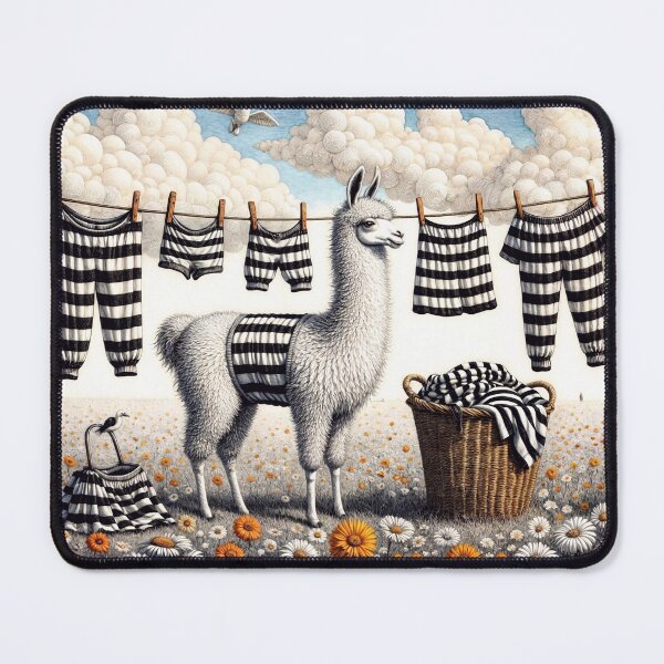 Item preview, Llama Doing the Washing designed and sold by M-Y-A-R-T-.