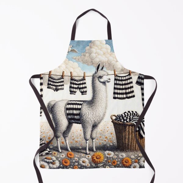 Item preview, Llama Doing the Washing designed and sold by M-Y-A-R-T-.