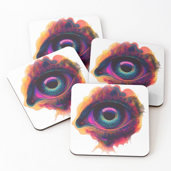 Item preview,  Psychedelic Illustrated Eye  in a bright colours designed and sold by Kollibri.