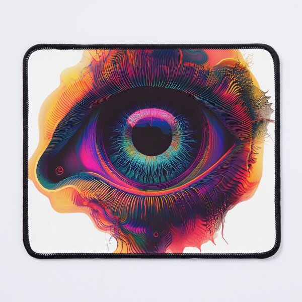 Item preview, Psychedelic Illustrated Eye in a bright colours designed and sold by Kollibri.