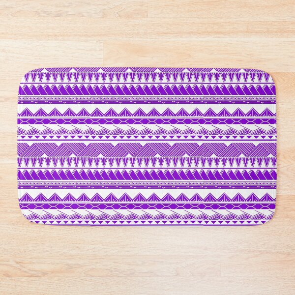 Item preview, White and Light Purple Tribal Pattern designed and sold by Steeb757.