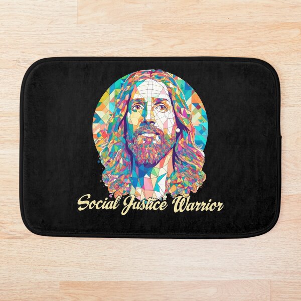 Item preview, Stained Glass Jesus: Social Justice Warrior designed and sold by LibStix.
