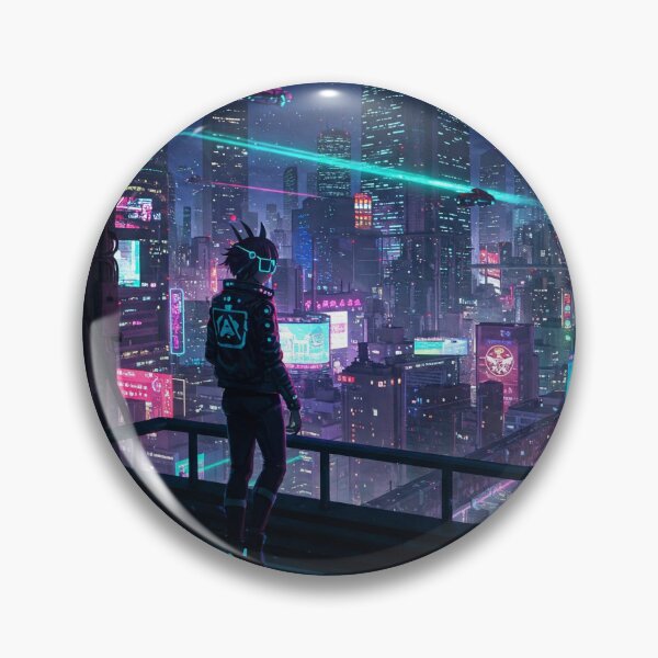 Item preview, Cyberpunk Tokyo Skyline designed and sold by WeebWorkz.