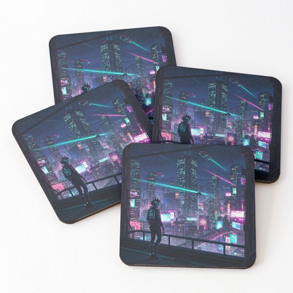 Item preview, Cyberpunk Tokyo Skyline designed and sold by WeebWorkz.